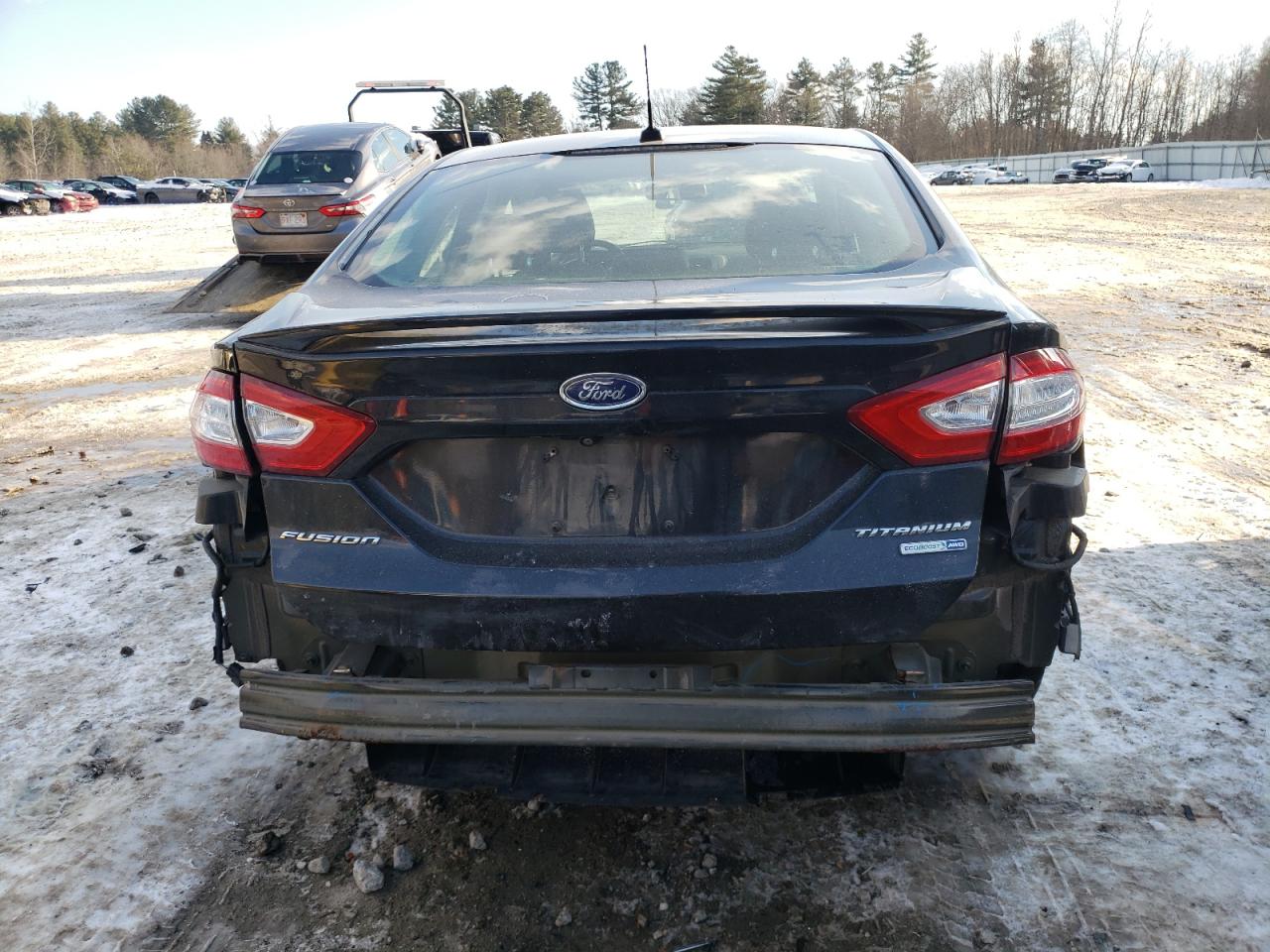 2015 Ford Fusion VIN 3FA6P0D9XFR140683 Copart auction photo, rear end damage thumbnail 6