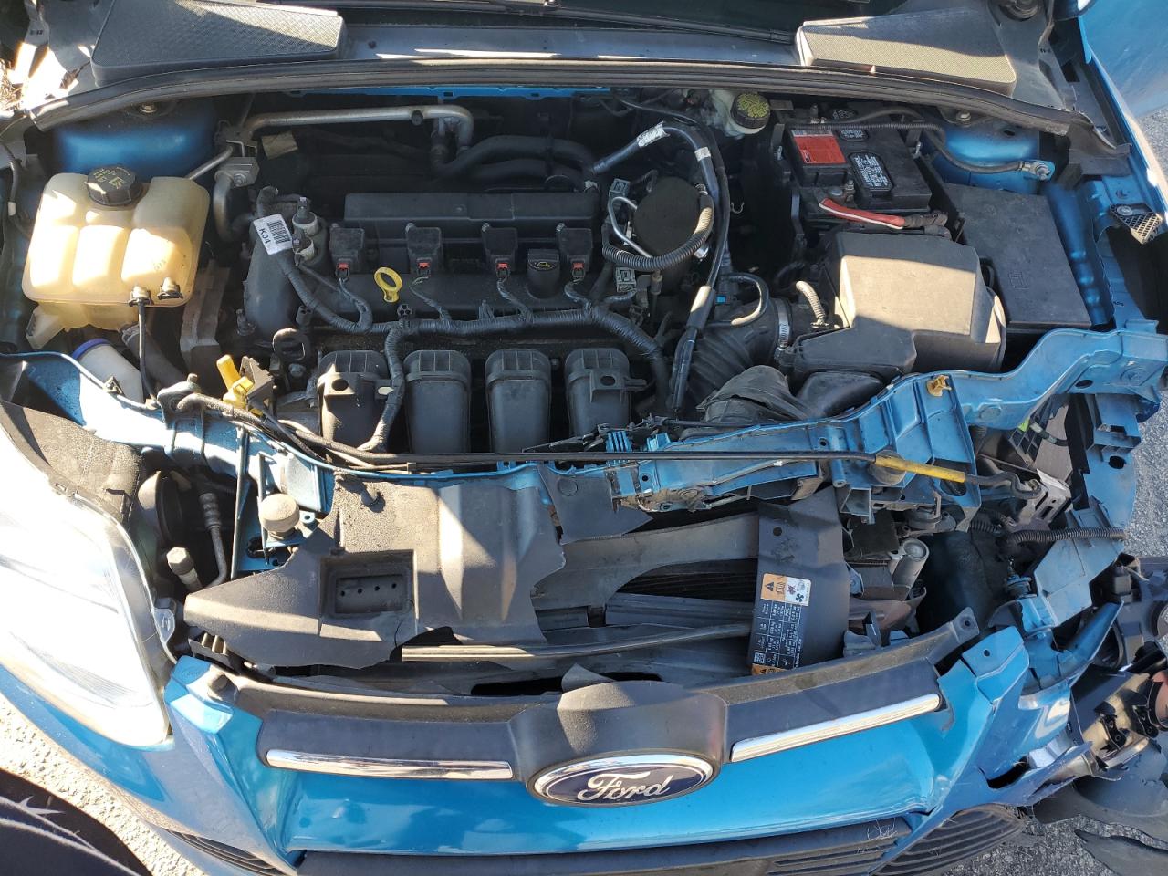 2014 Ford Focus VIN 1FADP3F29EL416437 Copart auction photo, front end damage thumbnail 11