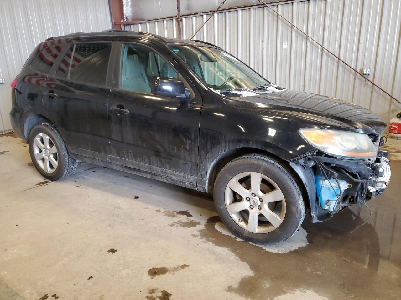 2007 Hyundai Santa Fe VIN 5NMSH13E77H073794 Copart auction photo, undercarriage / front end damage thumbnail 4