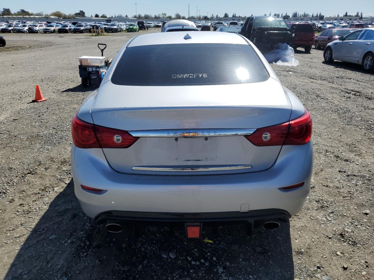 2015 Infiniti Q50 VIN JN1BV7AP5FM354714 Copart auction photo, front end damage thumbnail 6