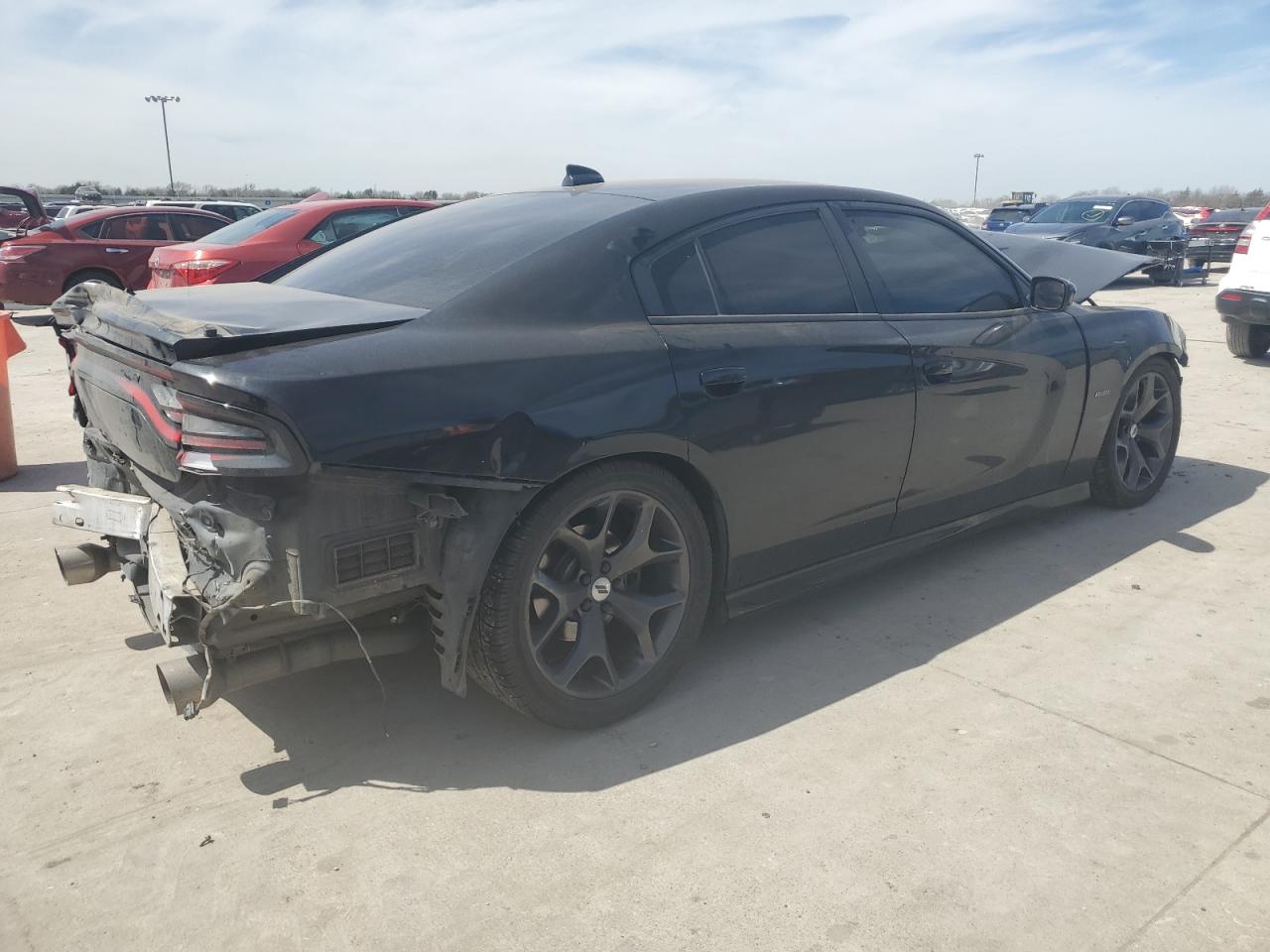 2019 Dodge Charger VIN 2C3CDXCT6KH552606 Copart auction photo, front end / hail damage thumbnail 3