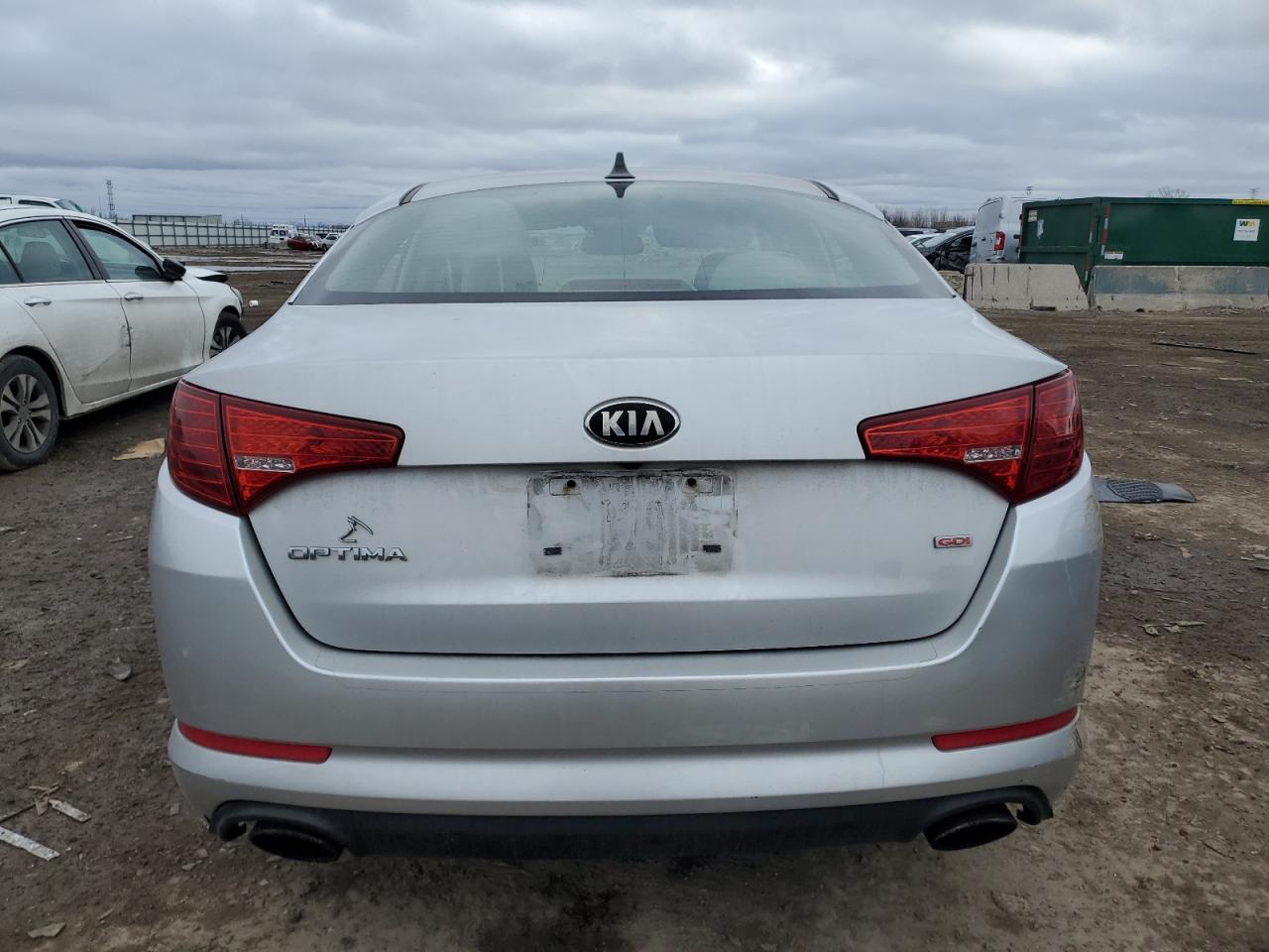 2013 KIA Optima VIN KNAGM4A78D5385495 Copart auction photo, vandalism / front end damage thumbnail 6