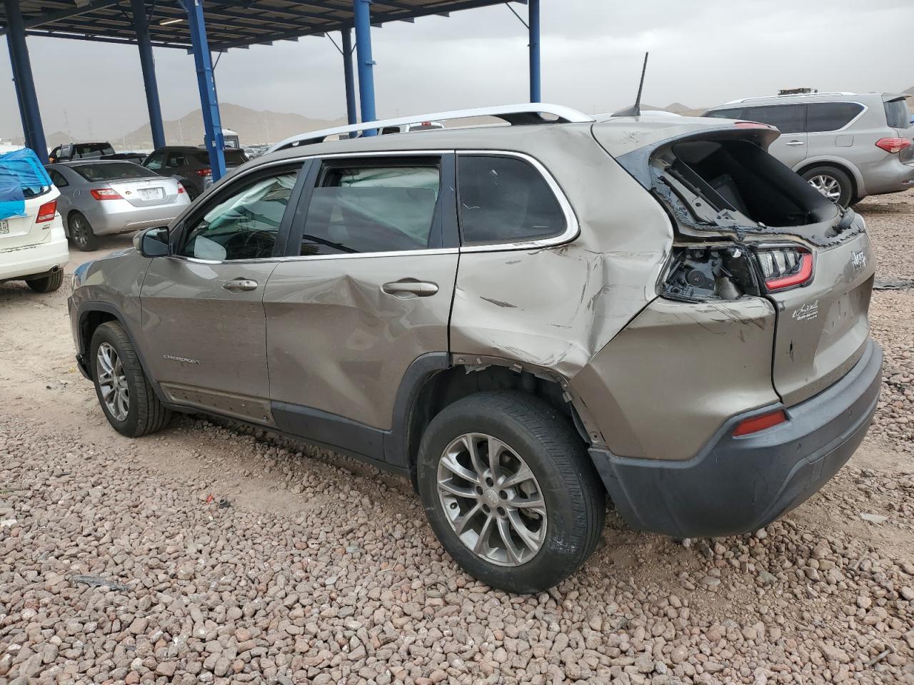 2019 Jeep Grand Cherokee VIN 1C4PJLLB0KD226030 Copart auction photo, side / rear end damage thumbnail 2