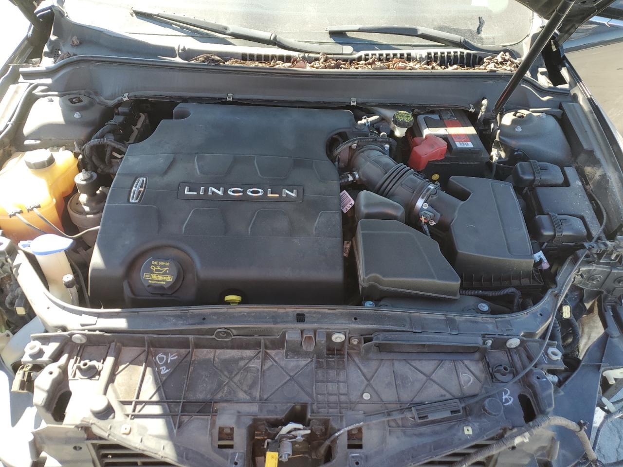 2014 Lincoln MKZ VIN 3LN6L2GK0ER802765 Copart auction photo, front end damage thumbnail 11