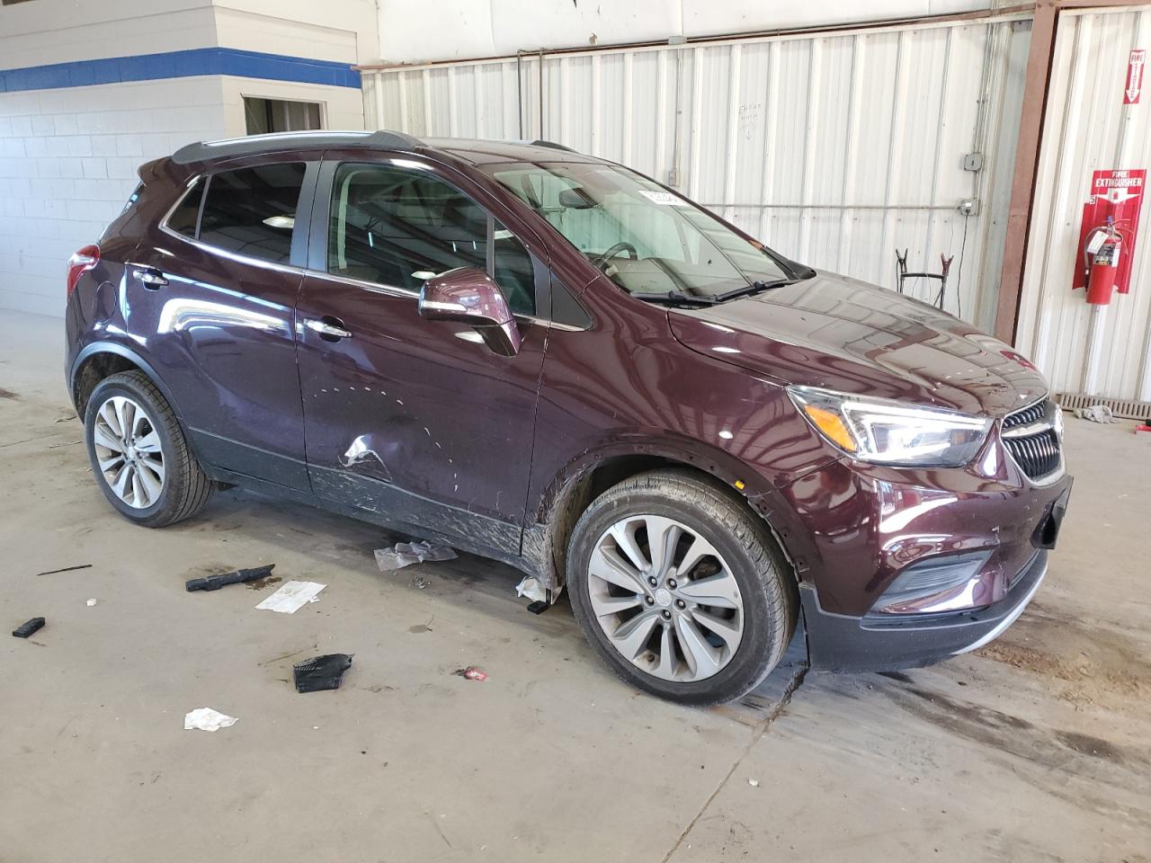 2018 Buick Encore VIN KL4CJASB8JB668935 Copart auction photo, side damage thumbnail 4