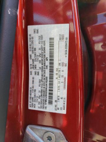 2019 Ford Escape VIN 1FMCU9GD0KUA16205 Copart auction photo, rear end / front end damage thumbnail 13