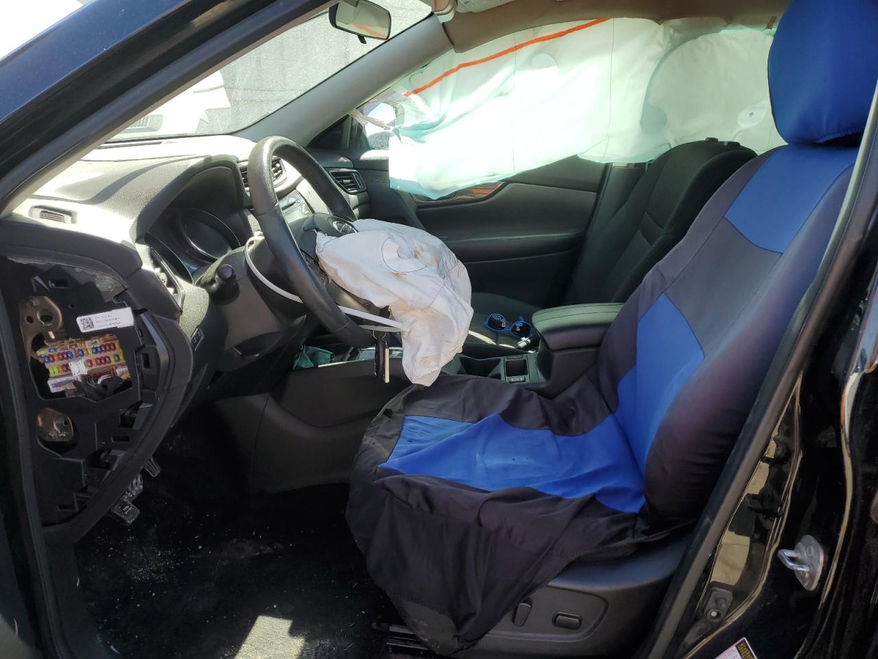2017 Nissan Rogue VIN 5N1AT2MV6HC802250 Copart auction photo, front end damage thumbnail 7