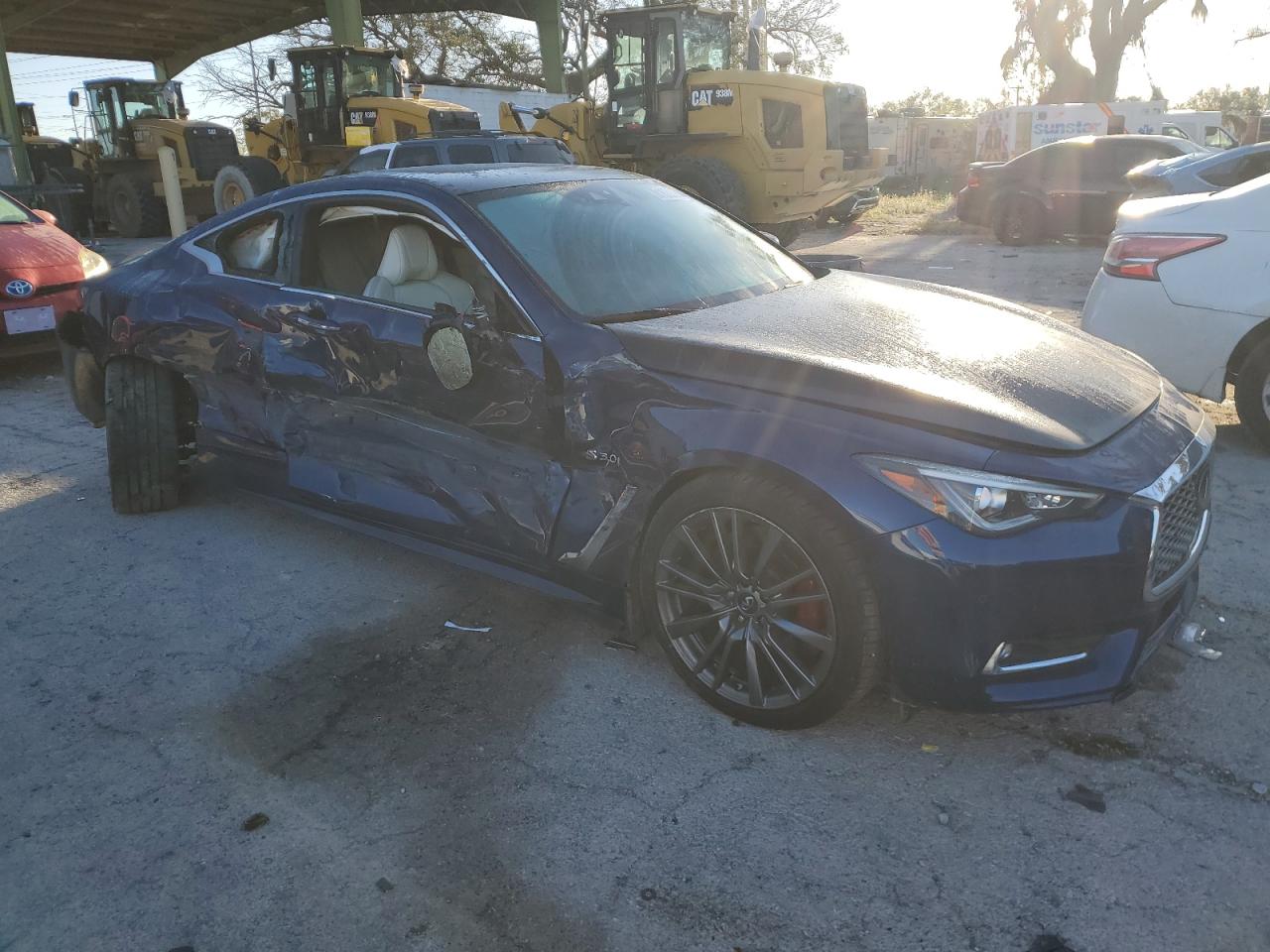2017 Infiniti Q60 VIN JN1FV7EL3HM700335 Copart auction photo, all over / undercarriage damage thumbnail 4