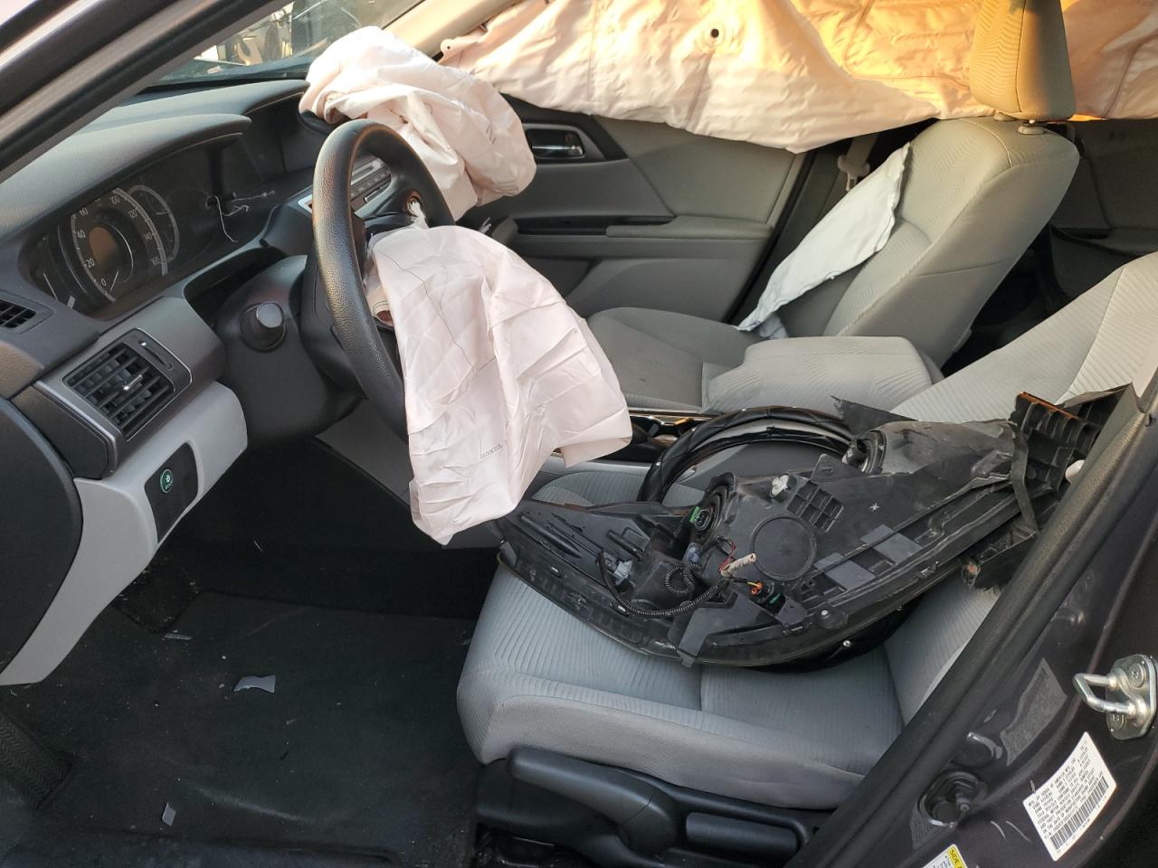 2014 Honda Accord VIN 1HGCR2F38EA012173 Copart auction photo, front end / side damage thumbnail 7