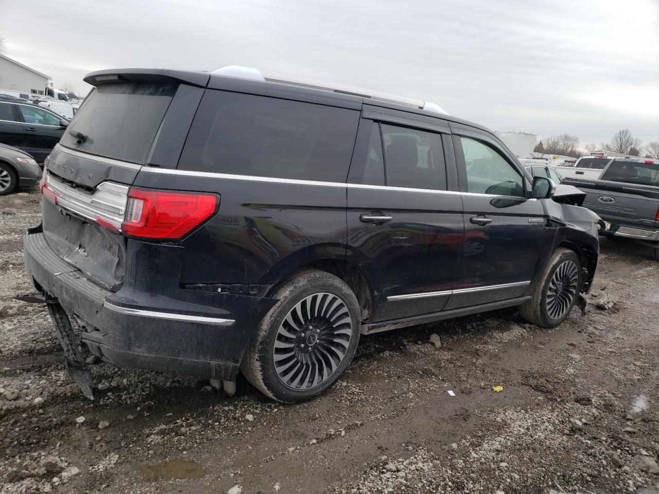 2020 Lincoln Navigator VIN 5LMJJ2TT0LEL09308 Copart auction photo, front end / side damage thumbnail 3
