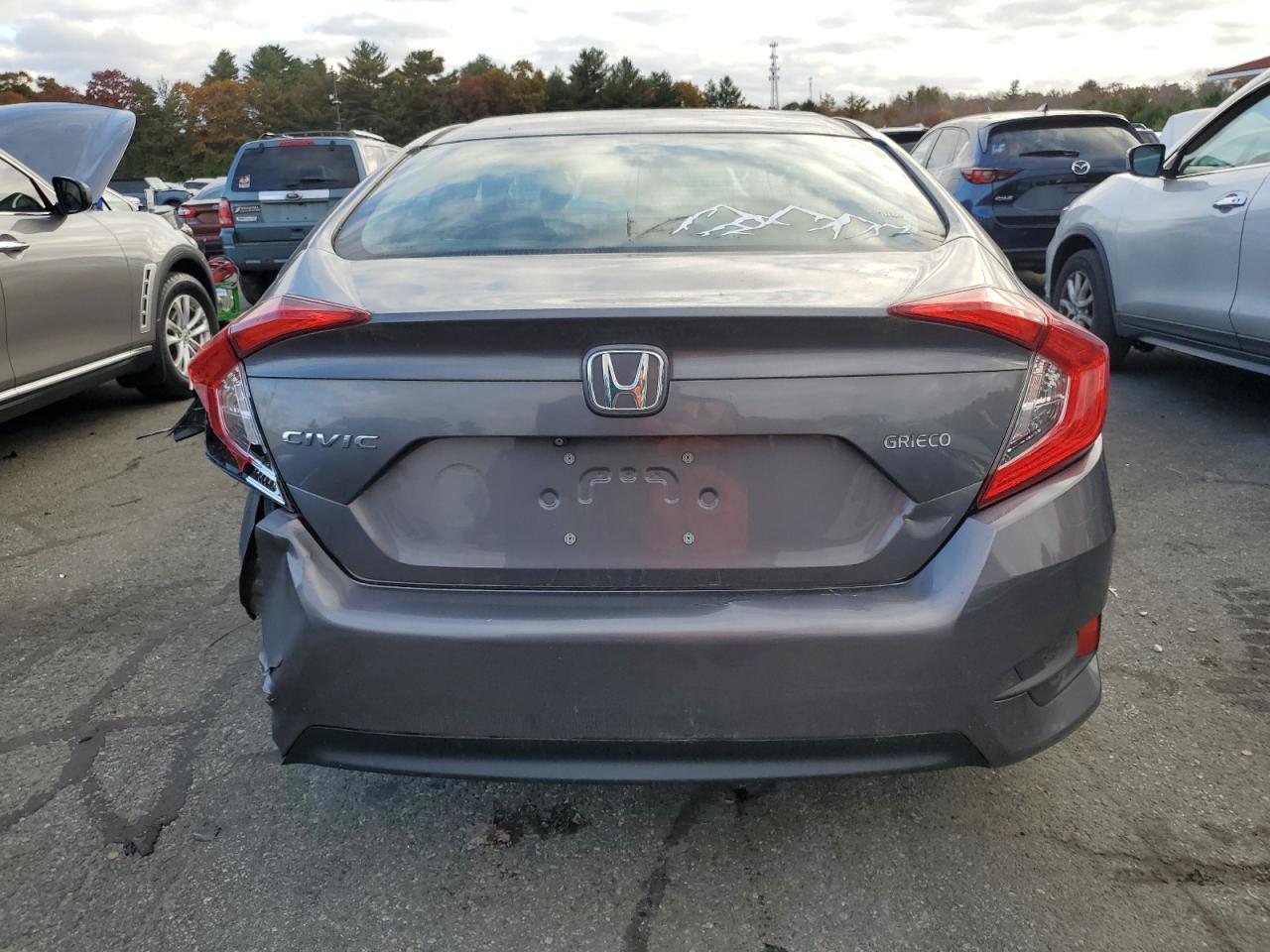 2018 Honda Civic VIN 19XFC2F53JE209807 Copart auction photo, rear end / side damage thumbnail 6