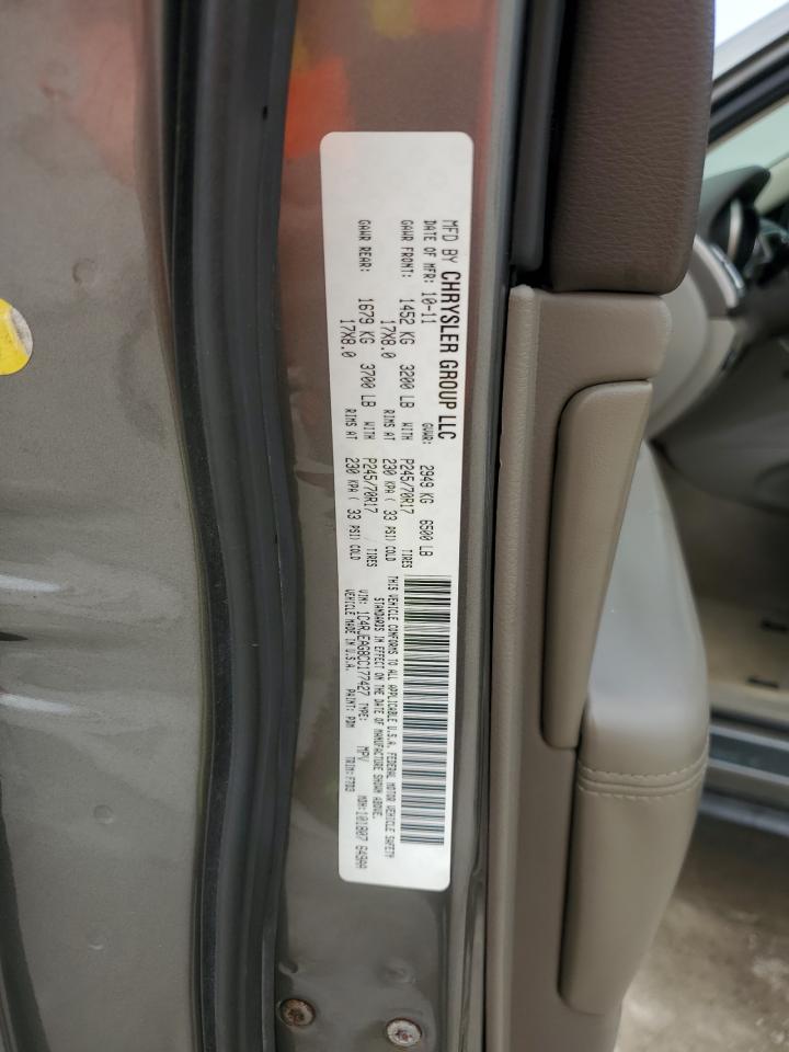 2012 Jeep Grand Cherokee VIN 1C4RJEAG8CC177427 Copart auction photo, rear end / front end damage thumbnail 15