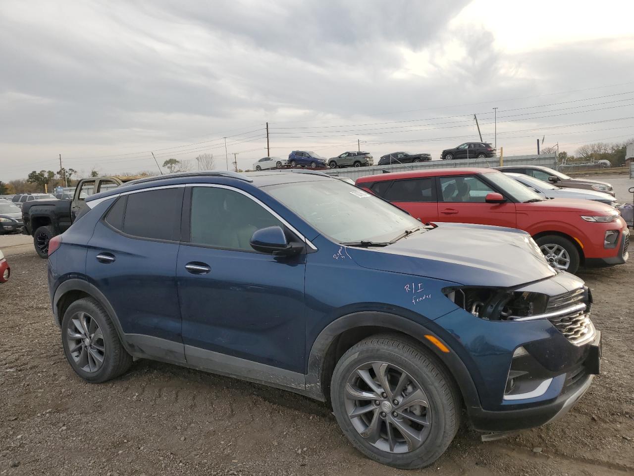 2021 Buick Encore VIN KL4MMESL6MB140648 Copart auction photo, front end damage thumbnail 4