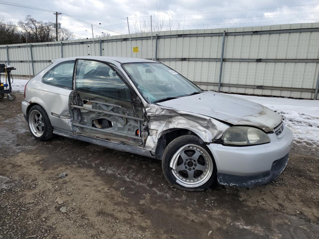 1997 Honda Civic VIN 2HGEJ6349VH114958 Copart auction photo, side / undercarriage damage thumbnail 4