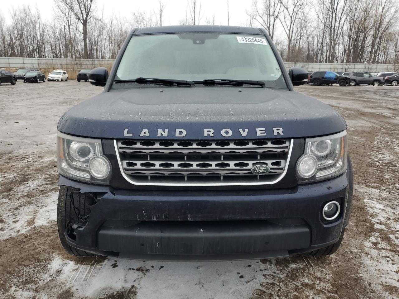 2014 Land Rover LR4 VIN SALAG2V67EA702304 Copart auction photo, front end / side damage thumbnail 5