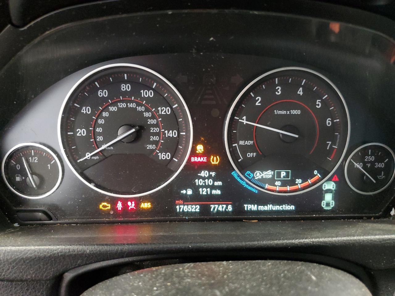 2013 BMW 3er VIN WBA3A9G50DNP36510 Copart auction photo, front end damage thumbnail 9