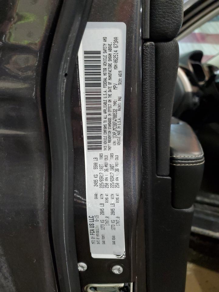 2015 Jeep Grand Cherokee VIN 1C4PJMCS6FW788532 Copart auction photo, rear end / minor dent/scratches damage thumbnail 15