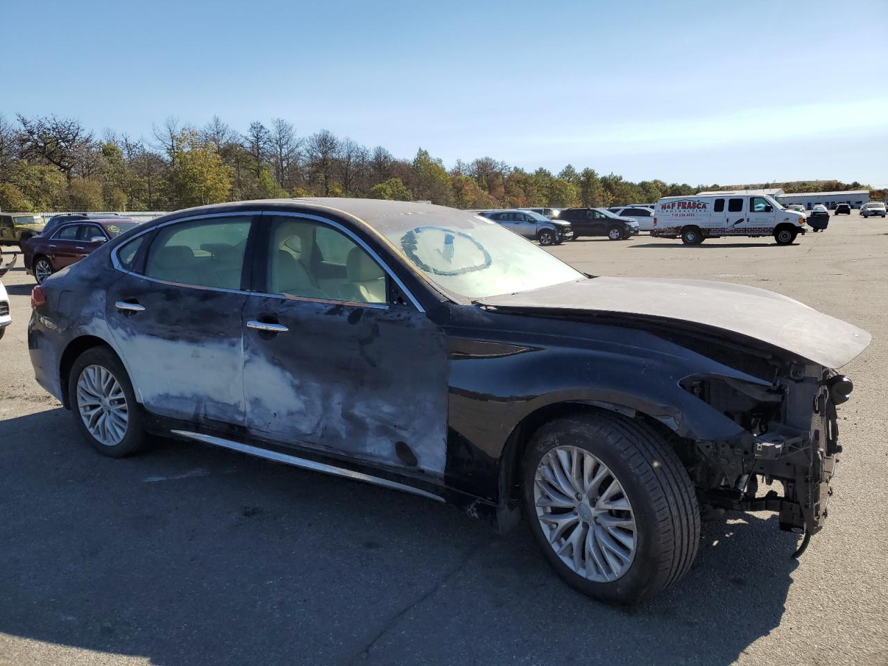 2015 Infiniti Q70 VIN JN1BY1PR5FM831137 Copart auction photo, front end / rear end damage thumbnail 4