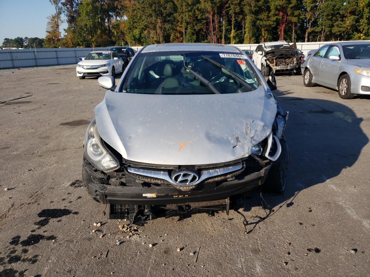 2016 Hyundai Elantra VIN 5NPDH4AE9GH668744 Copart auction photo, front end damage thumbnail 5