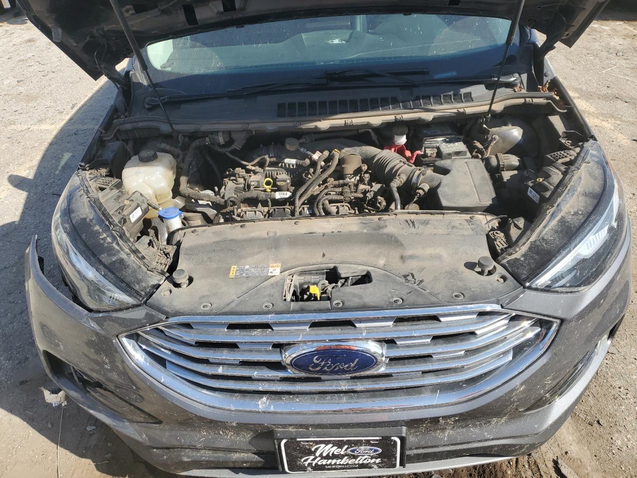 2021 Ford Edge VIN 2FMPK3J9XMBA05097 Copart auction photo, front end / side damage thumbnail 12