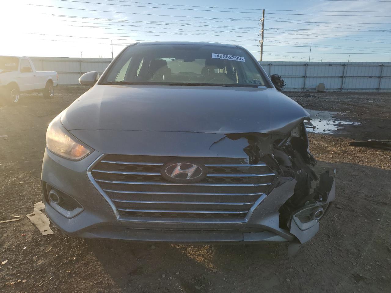 2022 Hyundai Accent VIN 3KPC24A63NE156775 Copart auction photo, front end / minor dent/scratches damage thumbnail 5