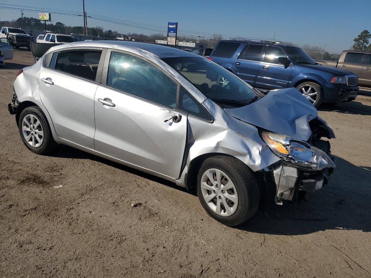 2017 KIA Rio VIN KNADM4A38H6058238 Copart auction photo, all over damage thumbnail 4