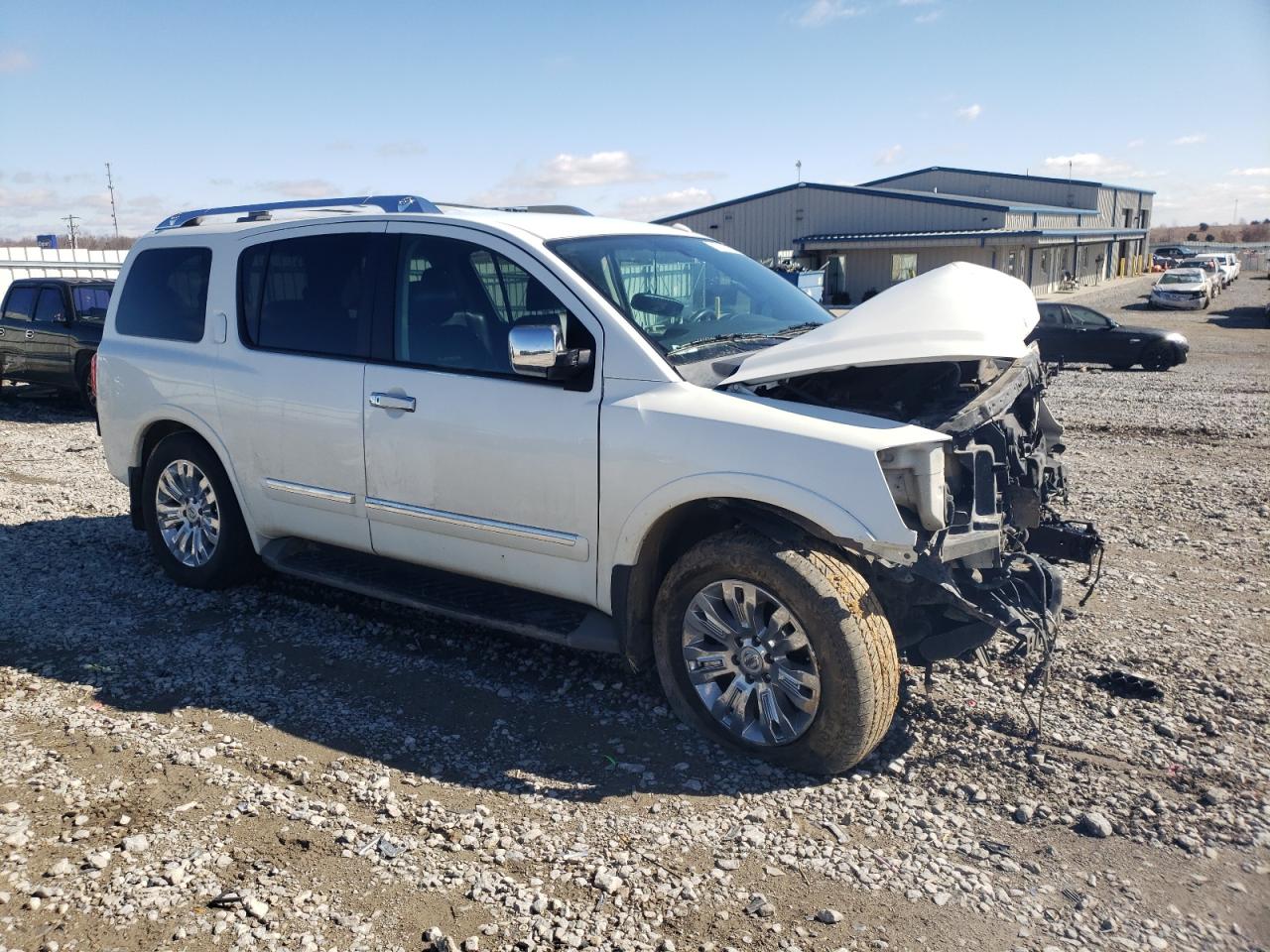 2015 Nissan Armada VIN 5N1BA0NC2FN616573 Copart auction photo, front end damage thumbnail 4