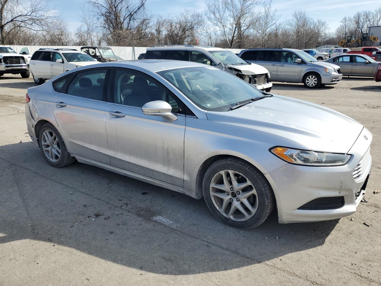 2013 Ford Fusion VIN 3FA6P0H71DR343984 Copart auction photo, rear end / side damage thumbnail 4