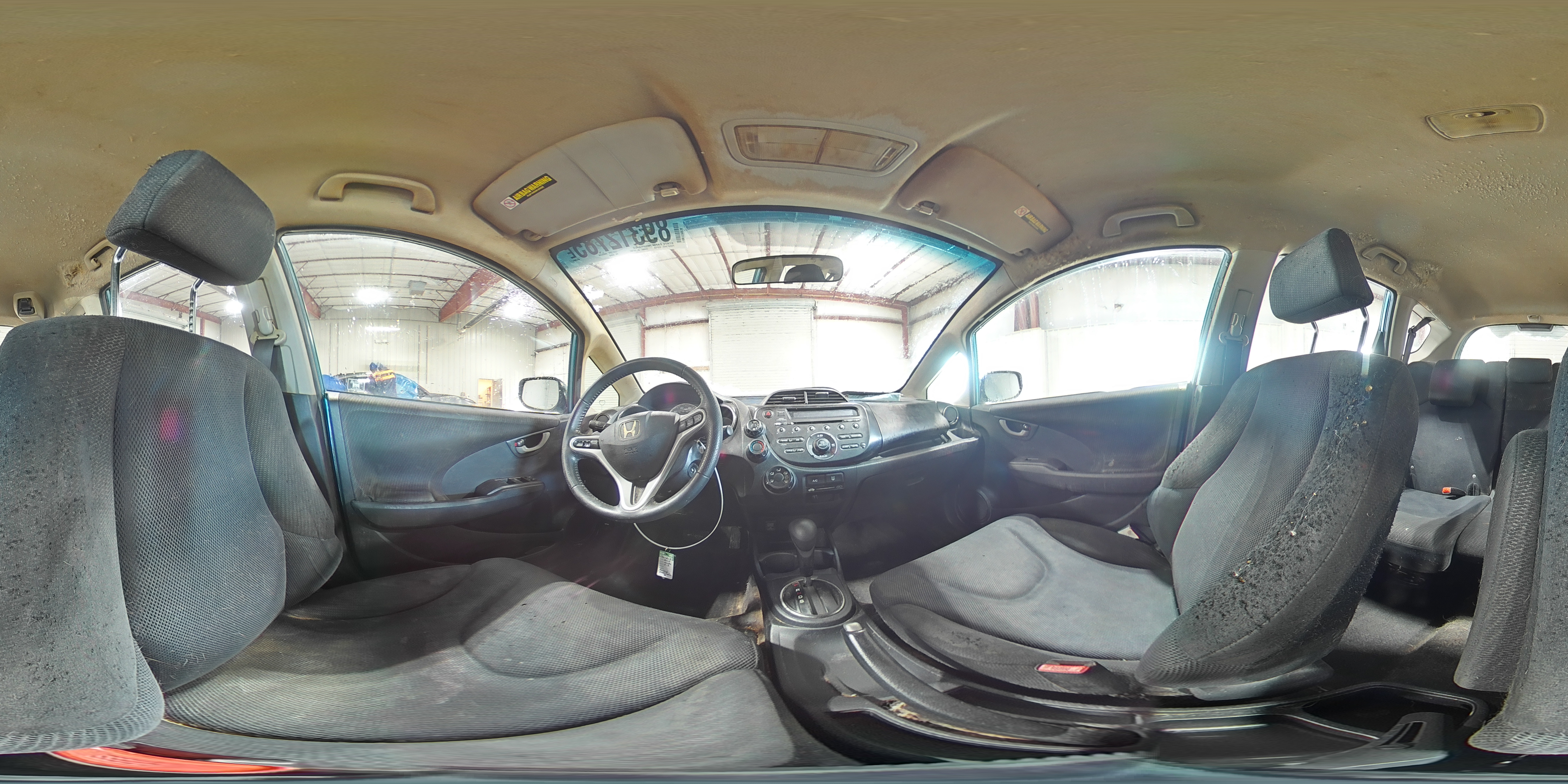 2012 Honda Fit VIN JHMGE8H54CC033048 Copart auction photo, vandalism / front end damage thumbnail 14