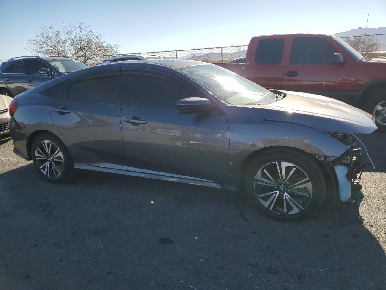 2018 Honda Civic VIN JHMFC1F70JX028125 Copart auction photo, front end damage thumbnail 4
