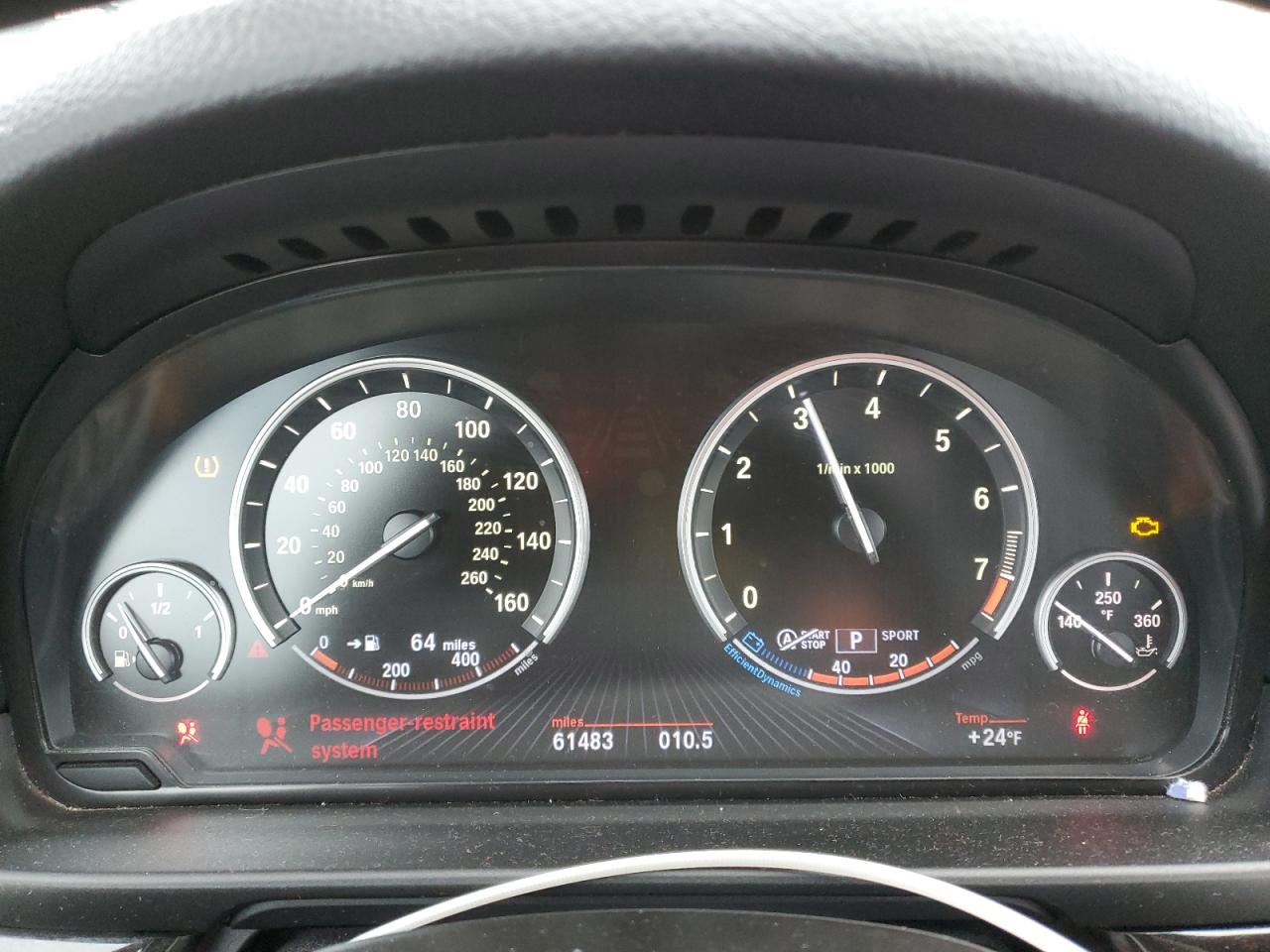 2013 BMW 5er VIN WBAFU7C51DDU72444 Copart auction photo, rear end damage thumbnail 9