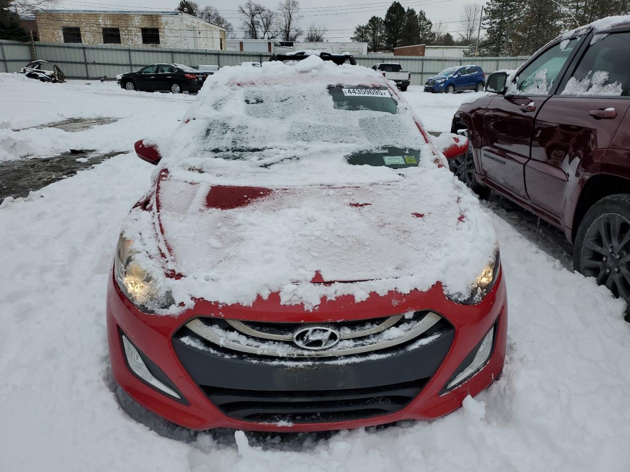 2013 Hyundai Elantra VIN KMHD35LEXDU107032 Copart auction photo, rear end damage thumbnail 5