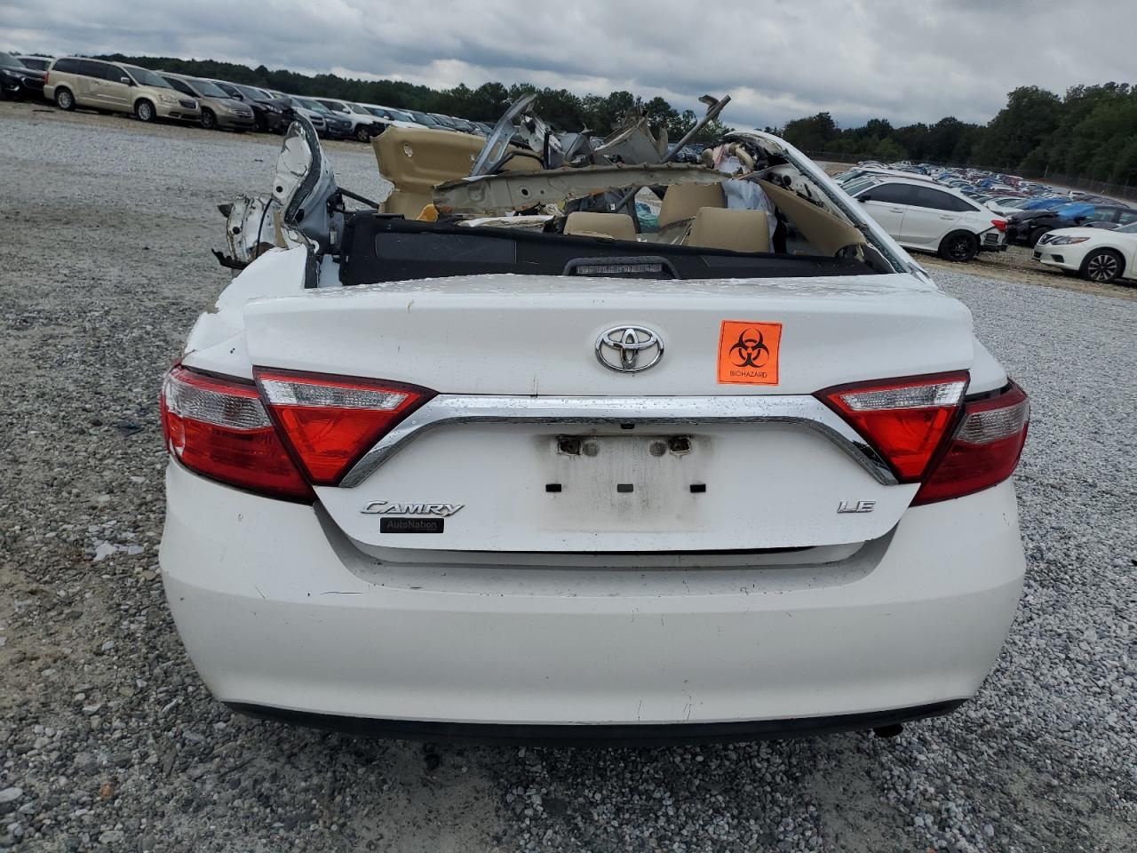 2017 Toyota Camry VIN 4T1BF1FK9HU313330 Copart auction photo, rollover damage thumbnail 6