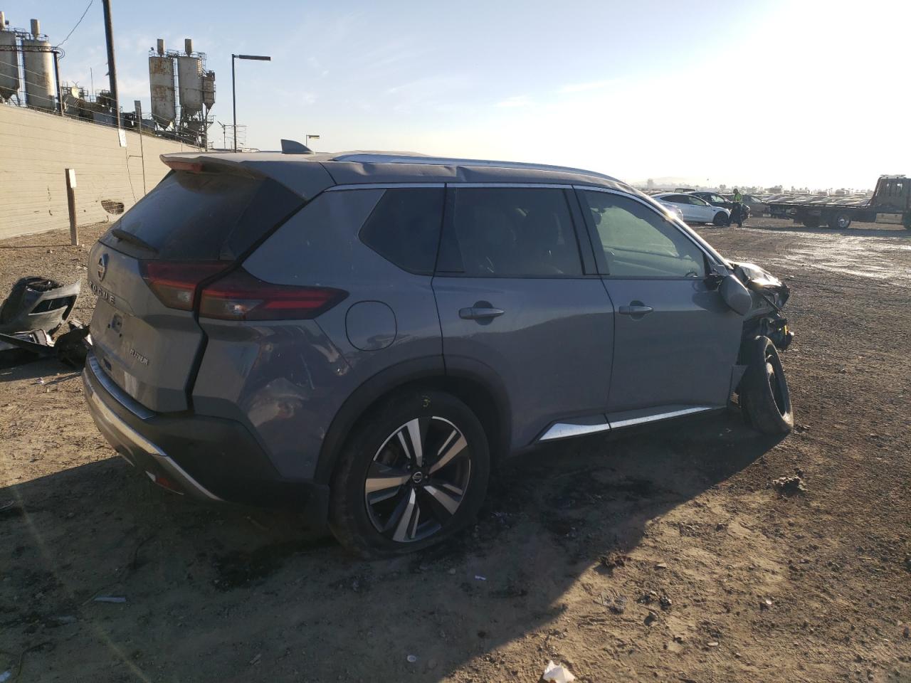 2021 Nissan Rogue VIN JN8AT3DC2MW100142 Copart auction photo, all over damage thumbnail 3
