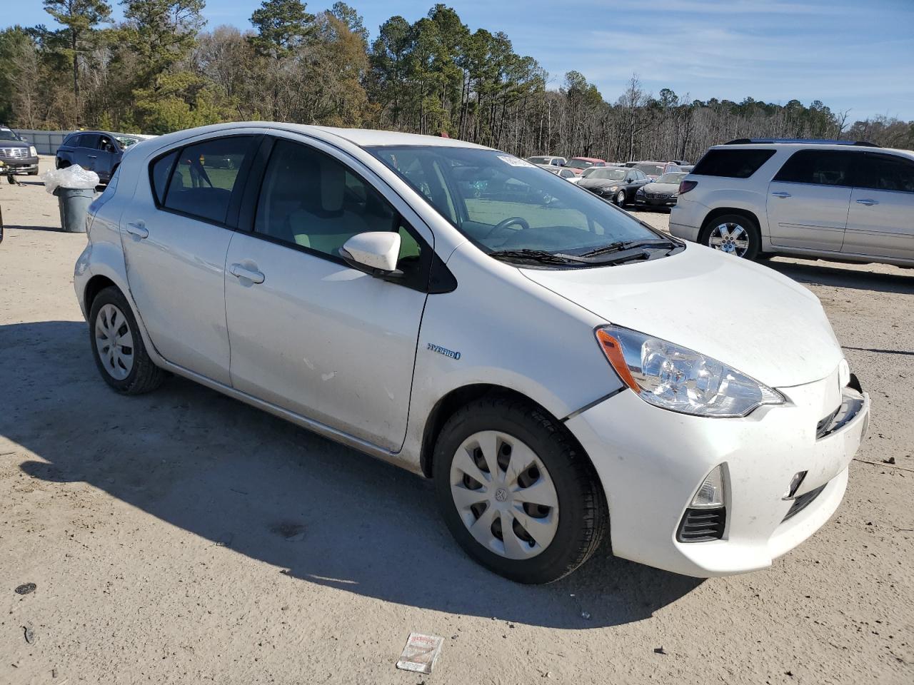 2012 Toyota Prius VIN JTDKDTB38C1527398 Copart auction photo, front end damage thumbnail 4