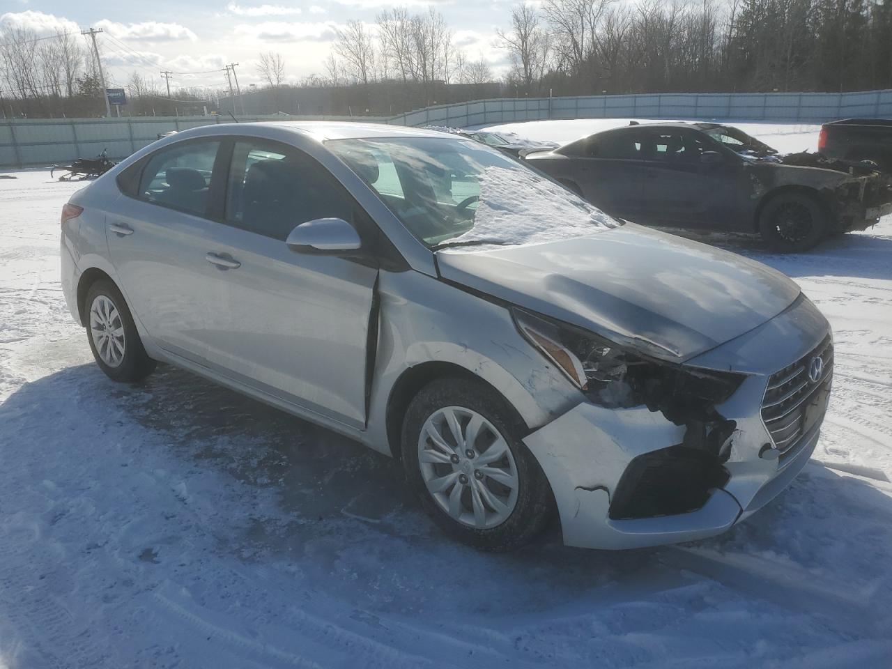 2022 Hyundai Accent VIN 3KPC24A69NE163889 Copart auction photo, front end damage thumbnail 4