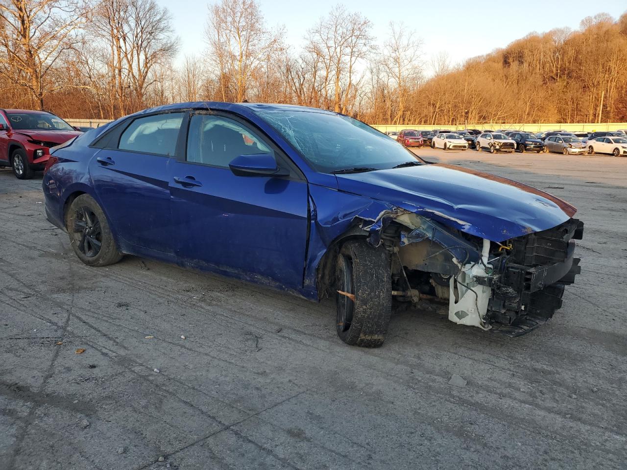 2023 Hyundai Elantra VIN KMHLM4AG3PU442676 Copart auction photo, rollover damage thumbnail 4