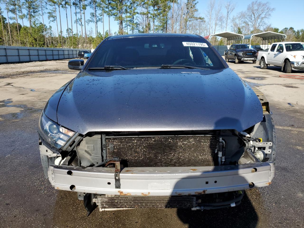 2013 Ford Taurus VIN 1FAHP2KT1DG105246 Copart auction photo, front end / side damage thumbnail 5