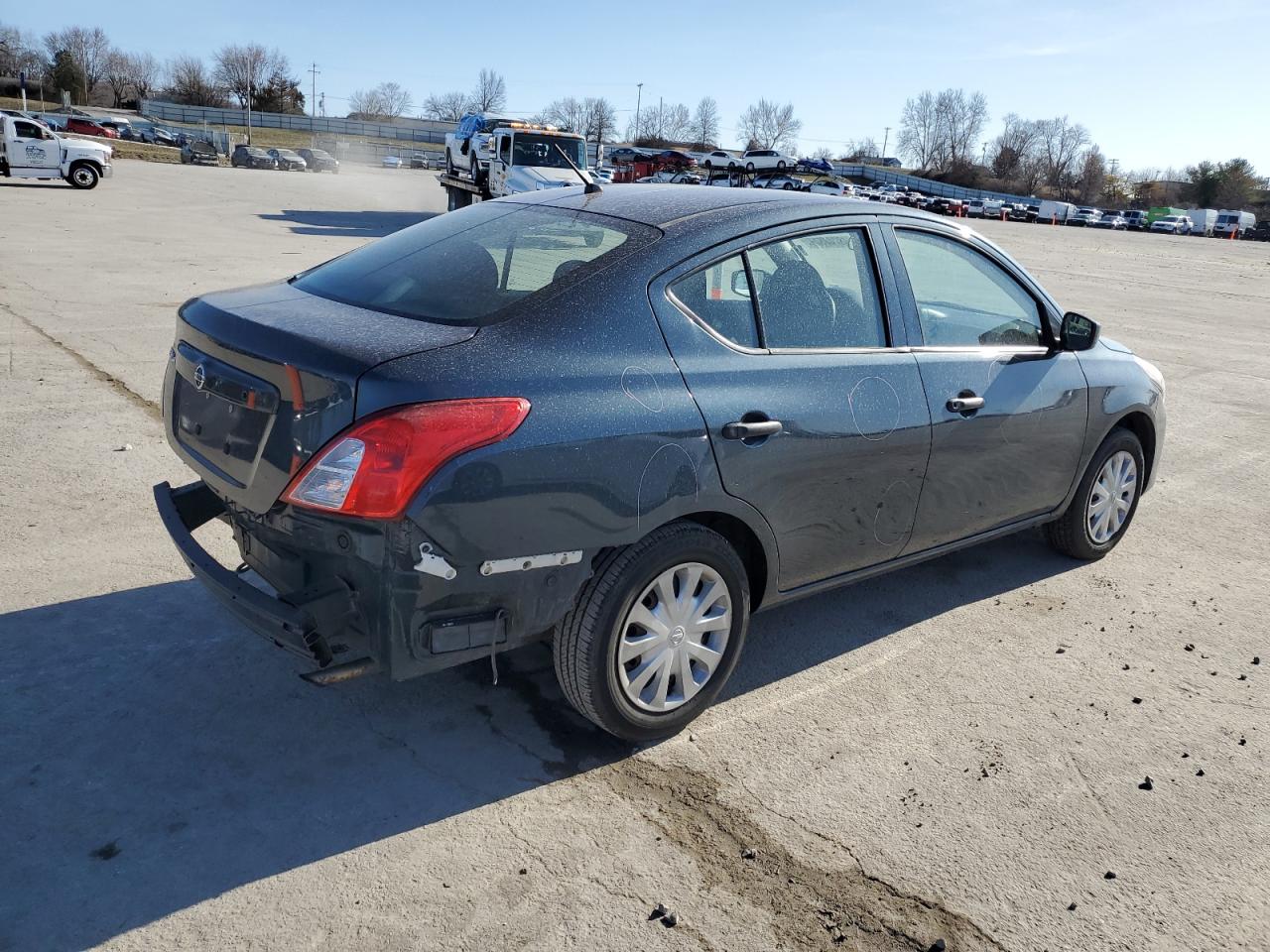 2017 Nissan Versa VIN 3N1CN7AP1HL879190 Copart auction photo, rear end damage thumbnail 3