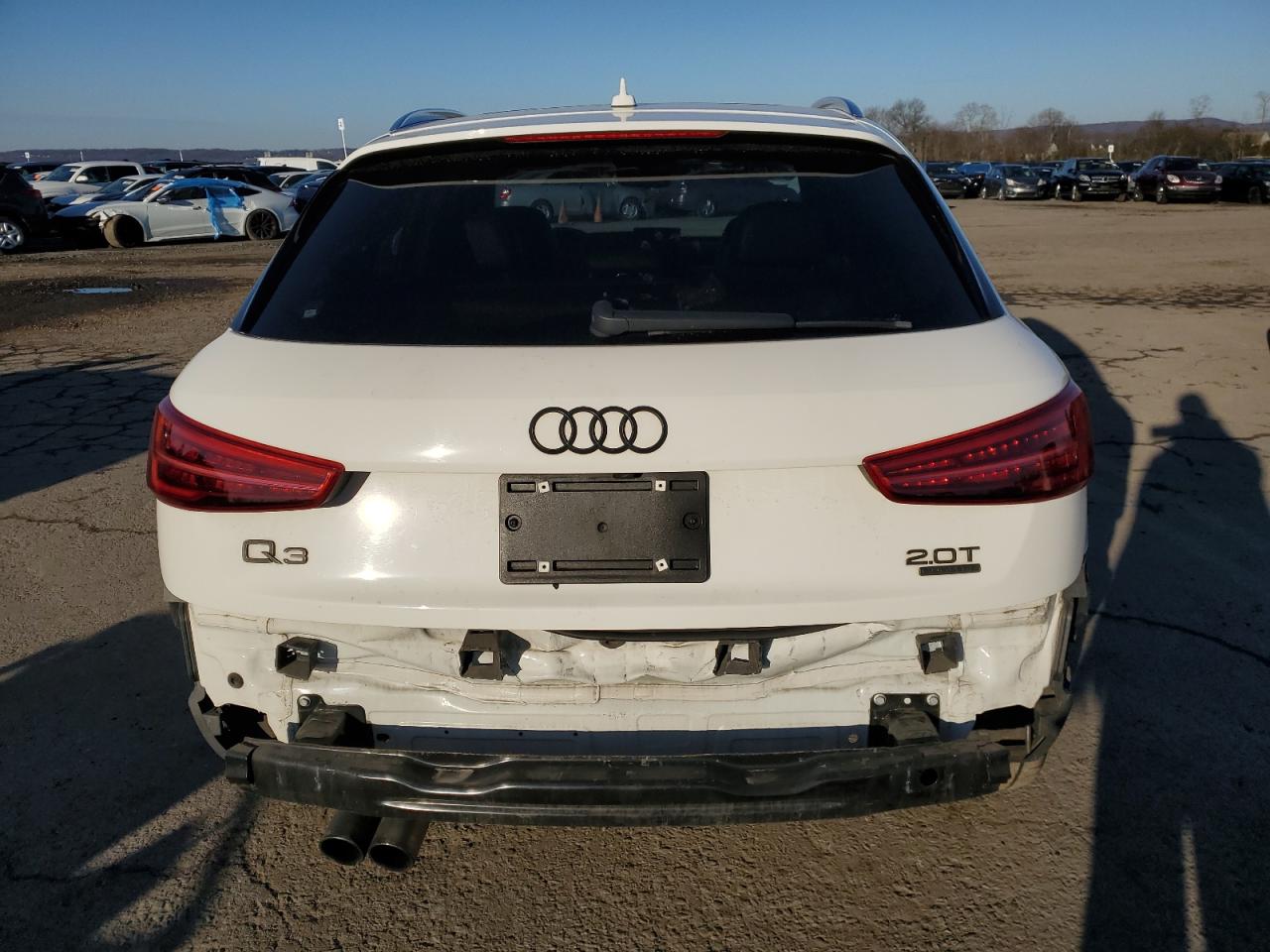 2016 Audi Q3 VIN WA1EFCFS1GR011507 Copart auction photo, rear end damage thumbnail 6