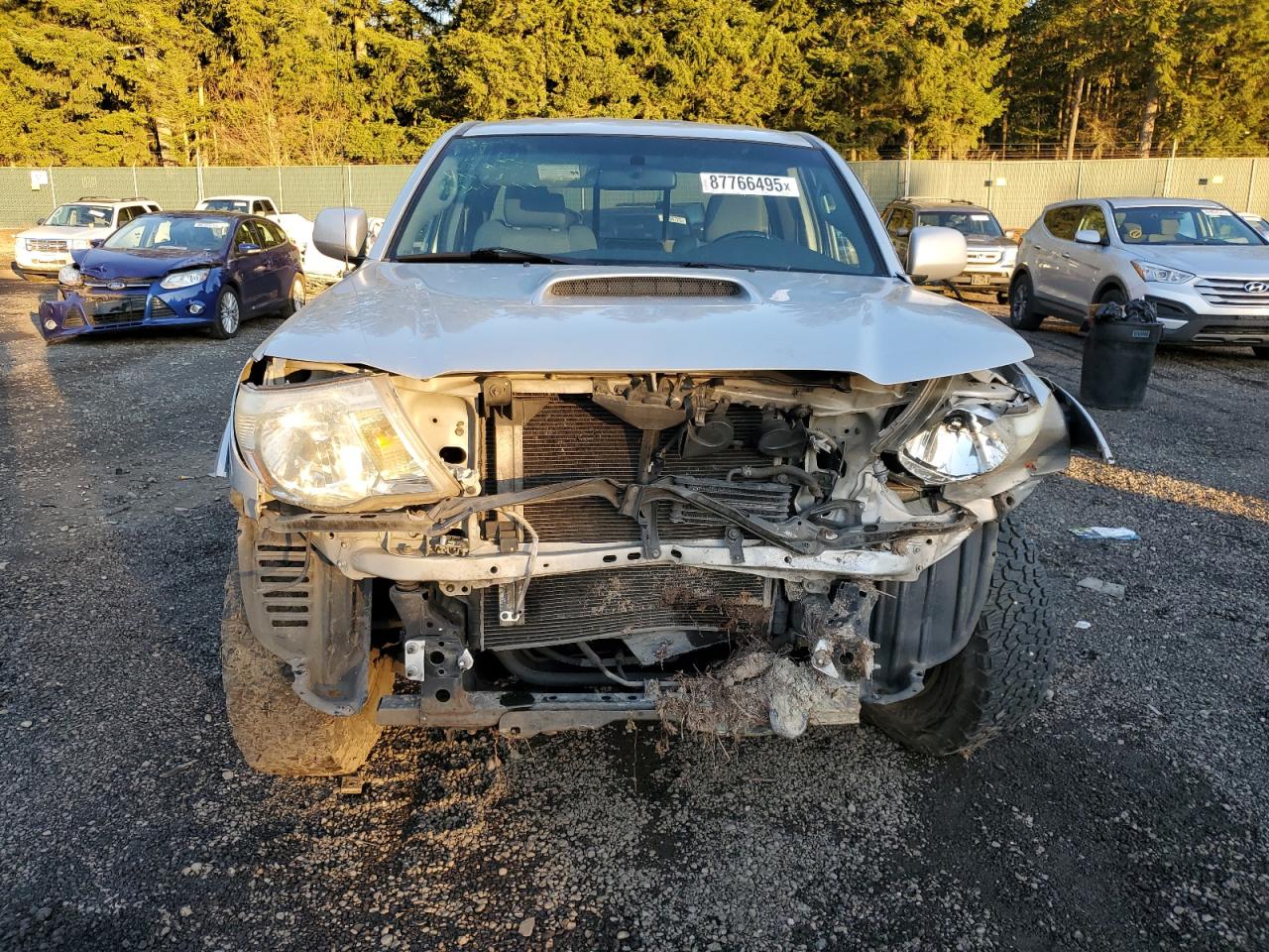 2007 Toyota Tacoma VIN 5TEUU42N47Z338615 Copart auction photo, front end / undercarriage damage thumbnail 5