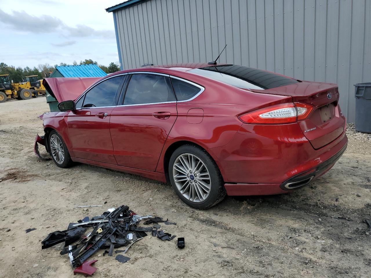 2015 Ford Fusion VIN 3FA6P0H92FR157603 Copart auction photo, front end / rear end damage thumbnail 2
