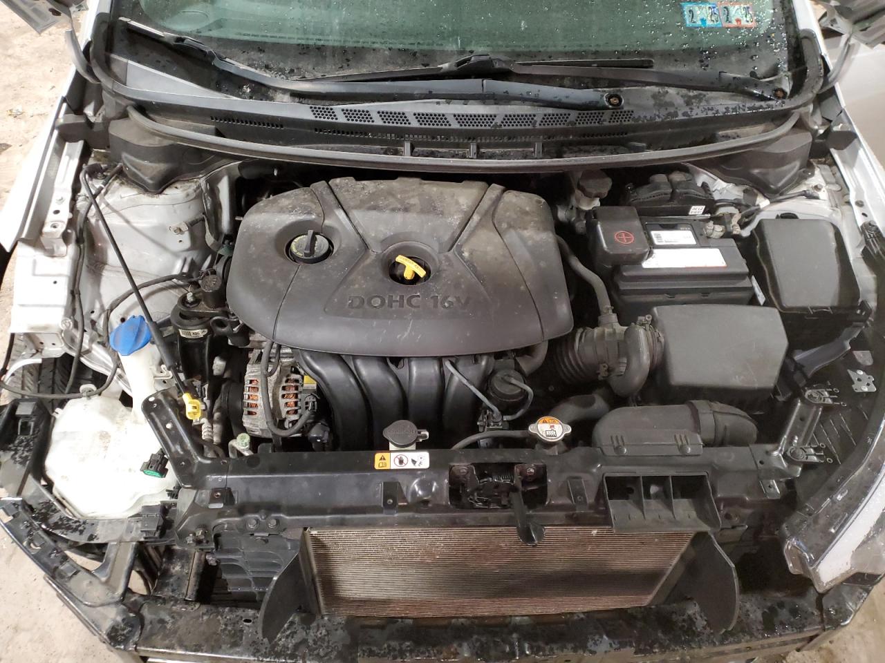 2016 KIA Forte VIN KNAFK4A62G5616792 Copart auction photo, all over damage thumbnail 11