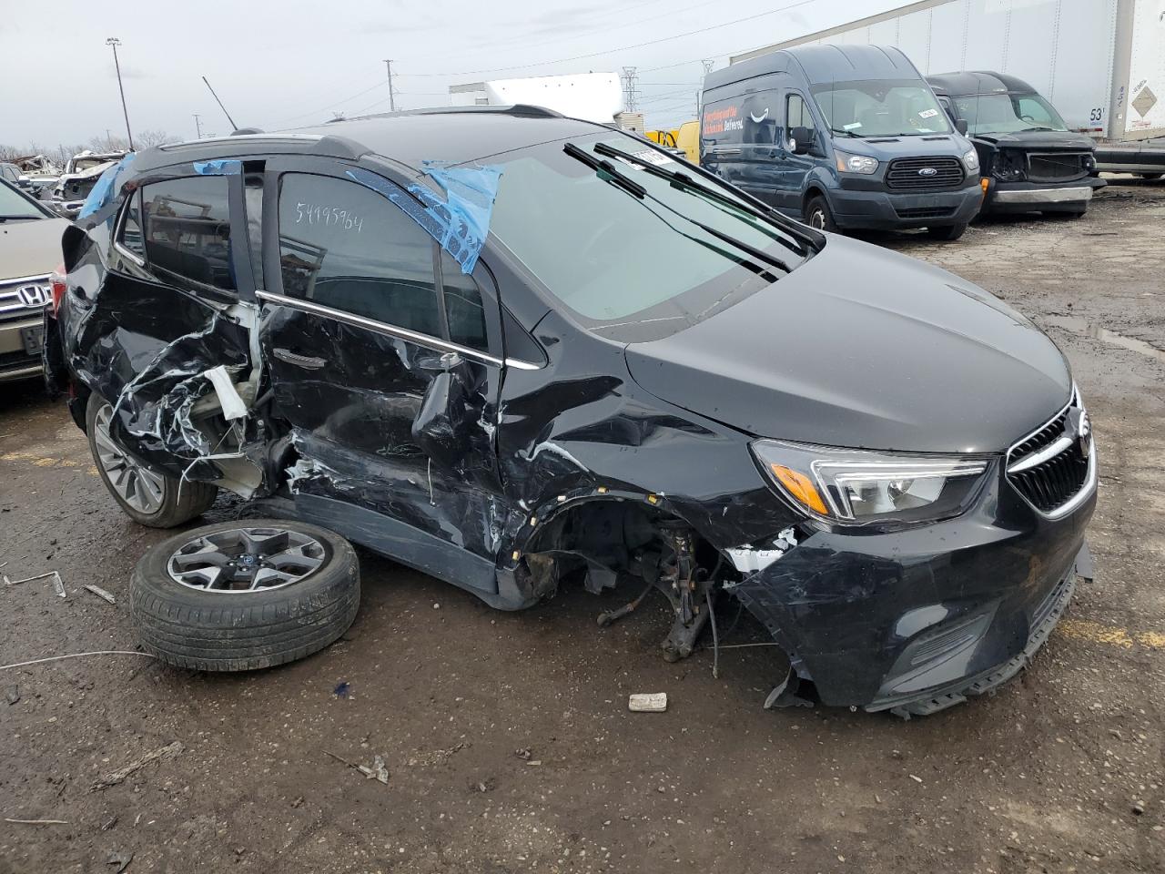 2020 Buick Encore VIN KL4CJASB5LB048949 Copart auction photo, all over damage thumbnail 4