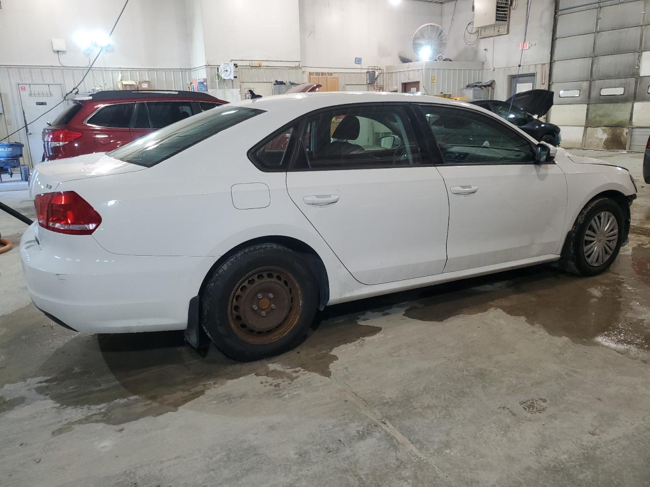 2014 Volkswagen Passat VIN 1VWAS7A36EC119612 Copart auction photo, front end / side damage thumbnail 3