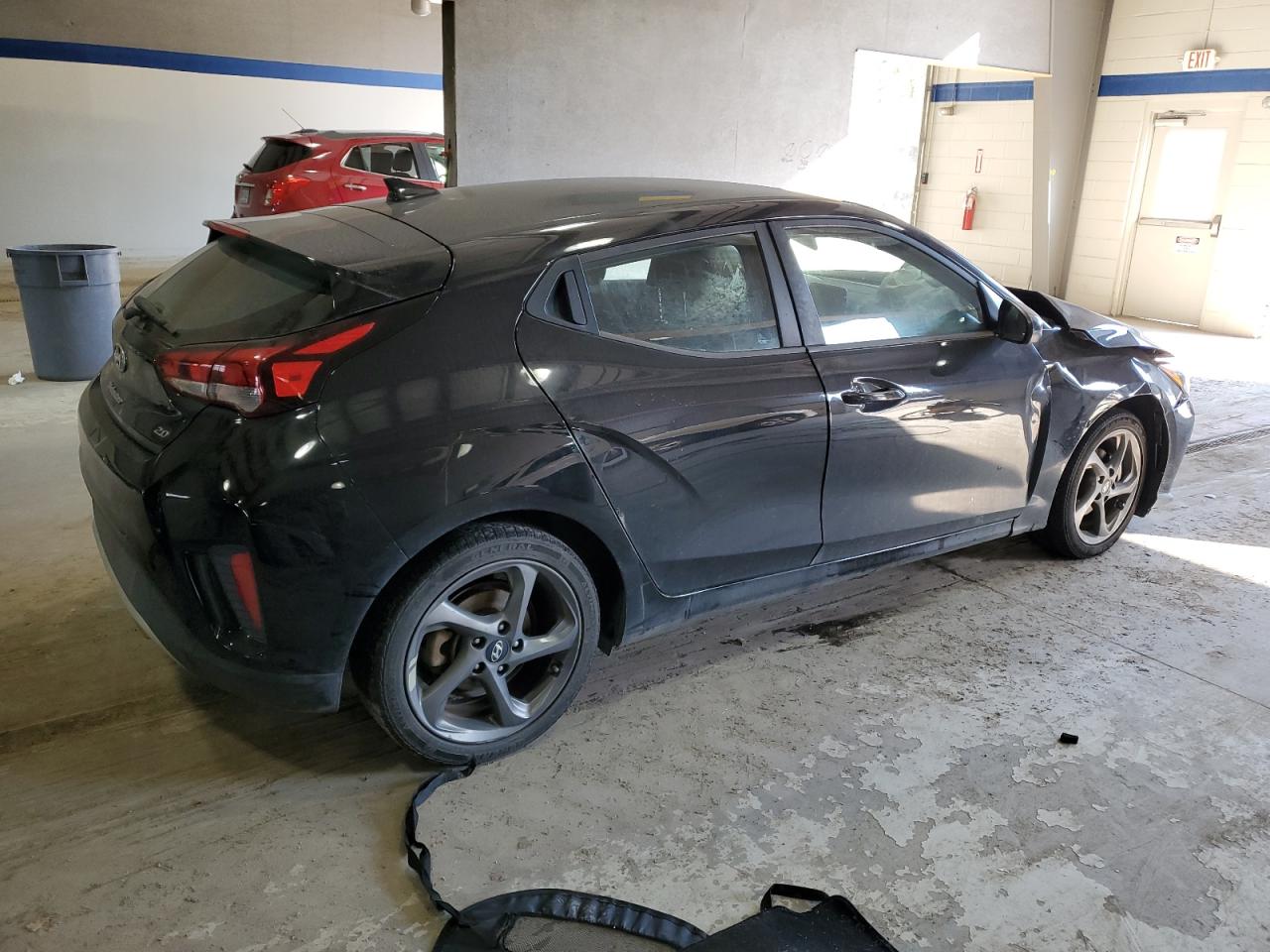 2019 Hyundai Veloster VIN KMHTG6AF2KU006517 Copart auction photo, front end / undercarriage damage thumbnail 3