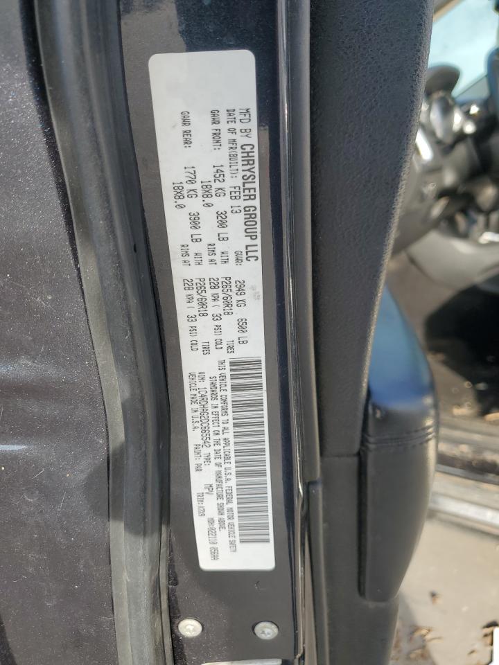 2013 Dodge Durango VIN 1C4RDHAG2DC665542 Copart auction photo, mechanical / front end damage thumbnail 13