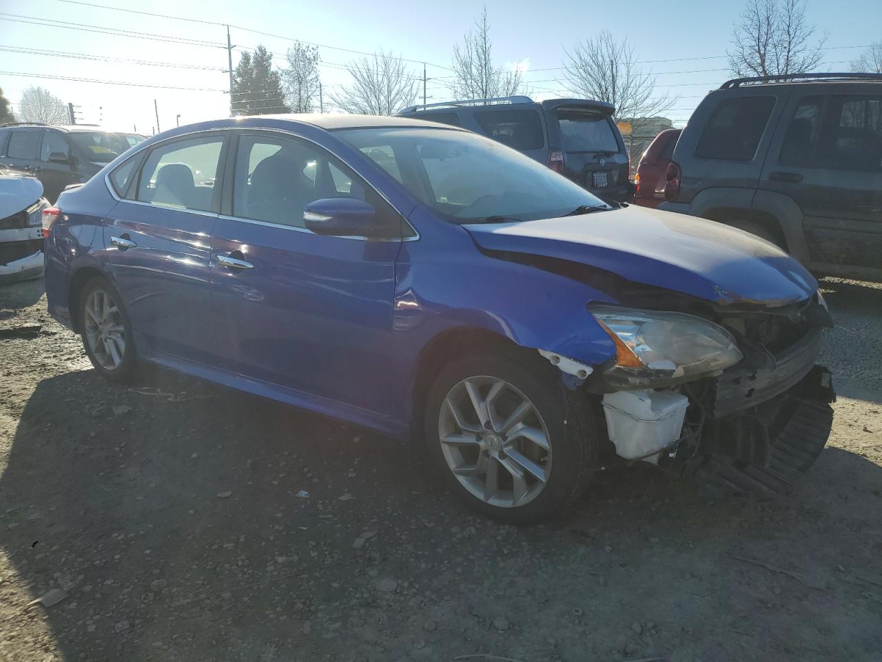 2015 Nissan Sentra VIN 3N1AB7AP9FY286239 Copart auction photo, front end damage thumbnail 4