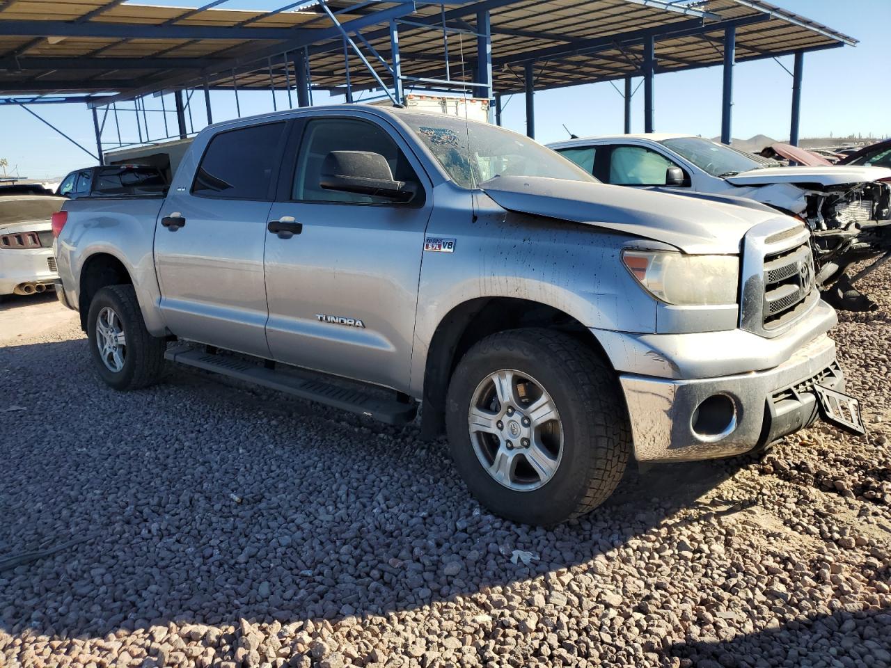 2010 Toyota Tundra VIN 5TFDW5F16AX138535 Copart auction photo, front end damage thumbnail 4