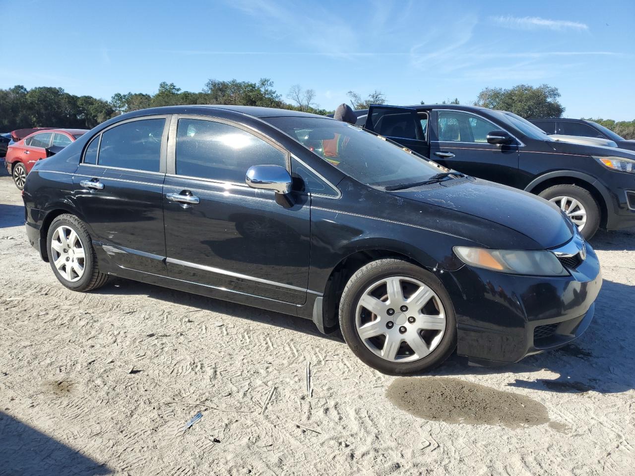 2011 Honda Civic VIN 19XFA1F55BE034915 Copart auction photo, rear end / side damage thumbnail 4